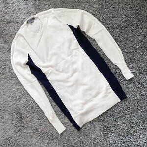 Vince Striped Sleeve Cashmere Sweater